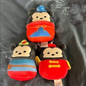 Disney Squishmallows 3 Mickeys from Through the Years Collection
